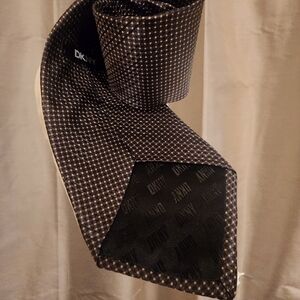 DKNY Black and Gold Tie